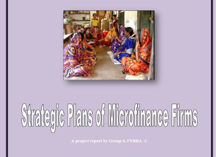 Strategic Plans of Microfinance Firm