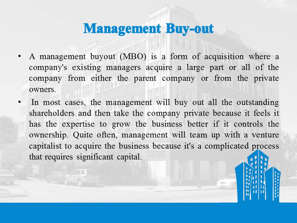 Management Buy-out