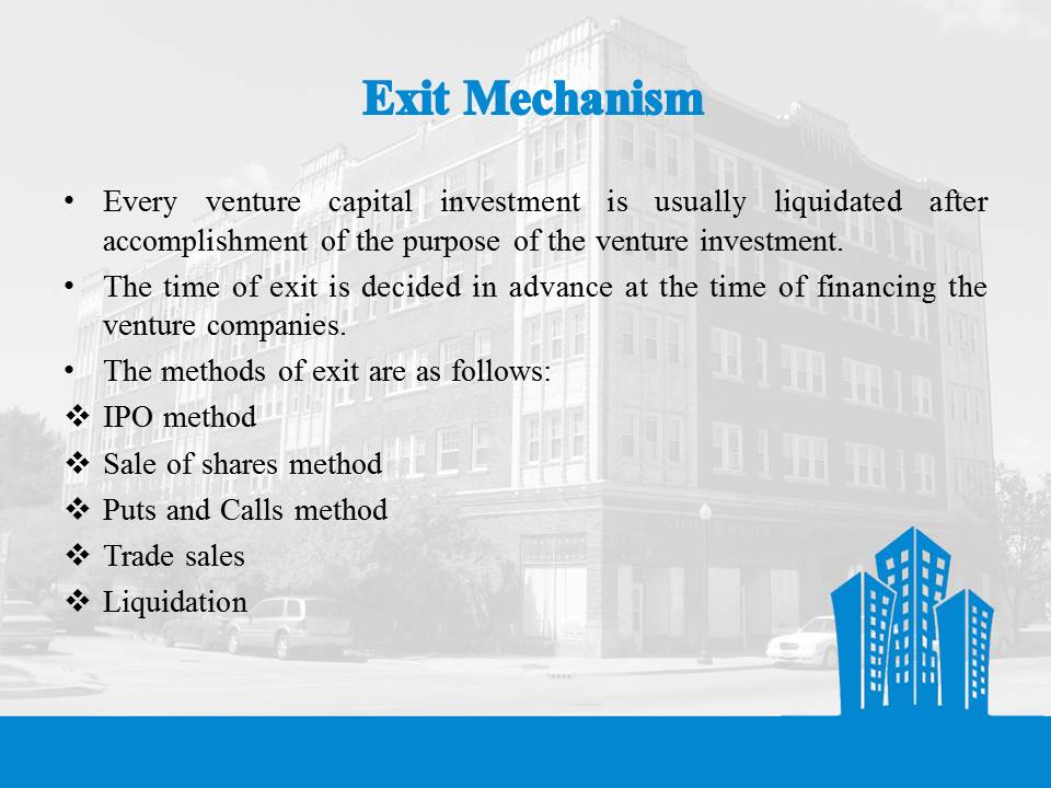 Venture Capital Exit Mechanism