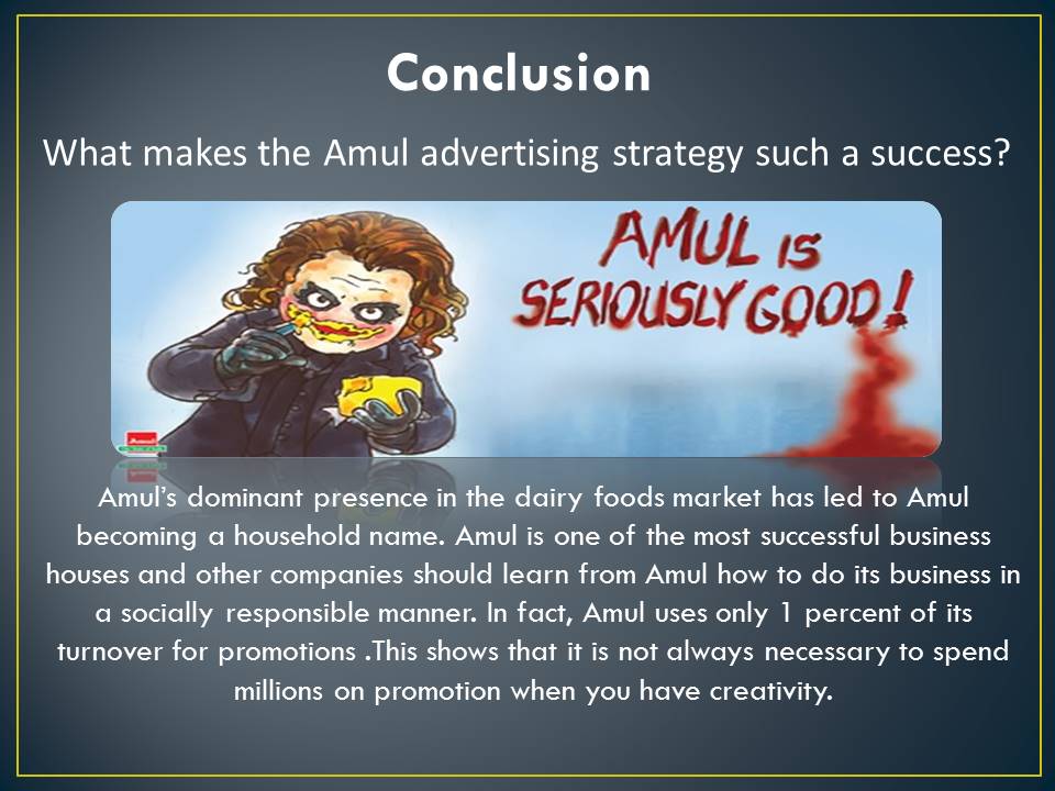 Amul company conclusion