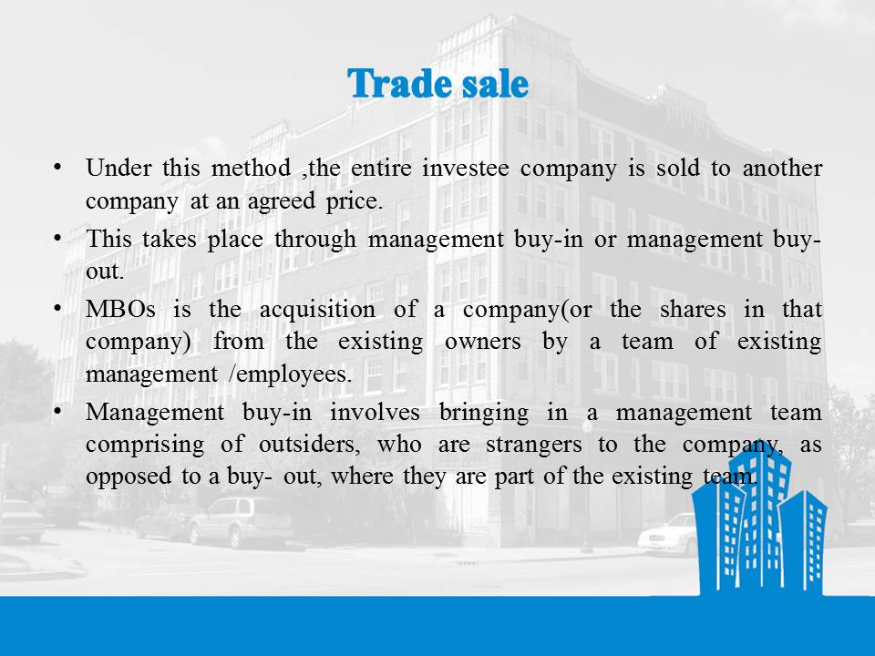 Trade Sale