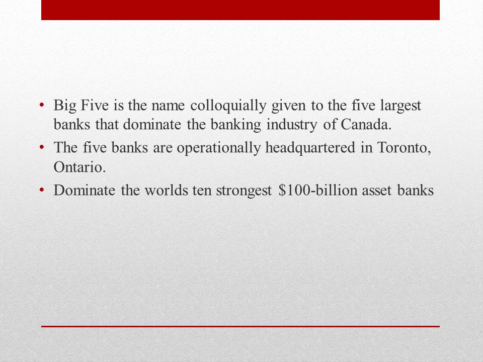 Best banks of Canada