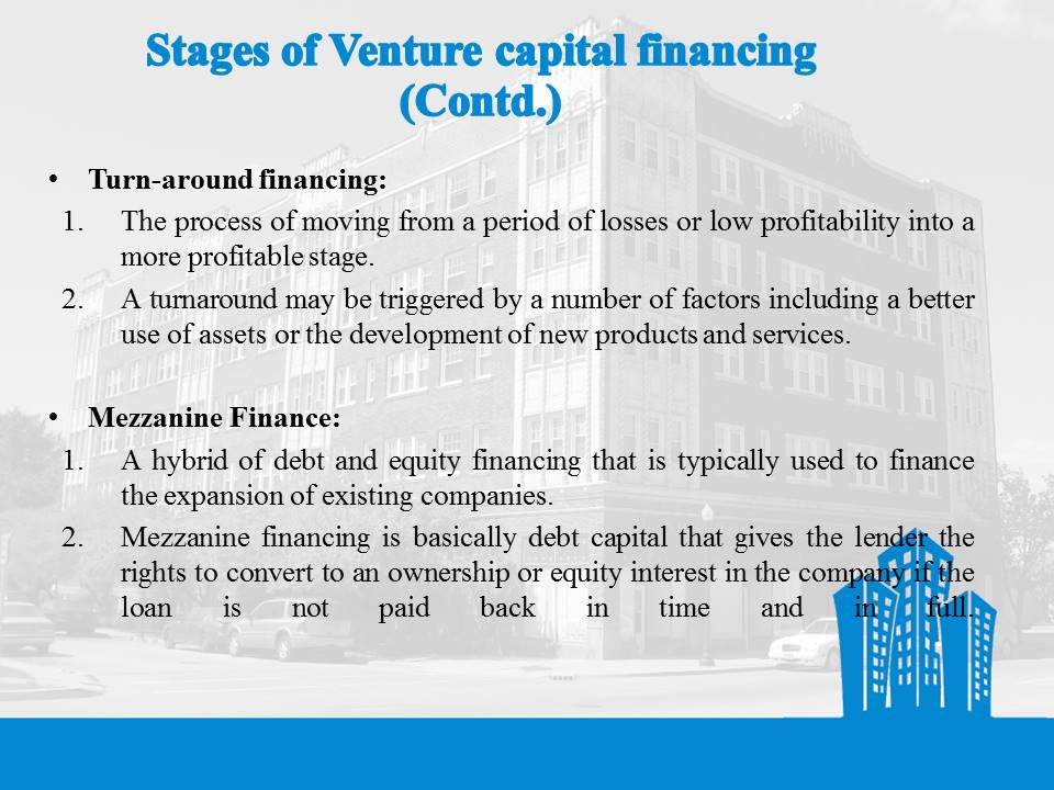 Stages of Venture Capital Financing