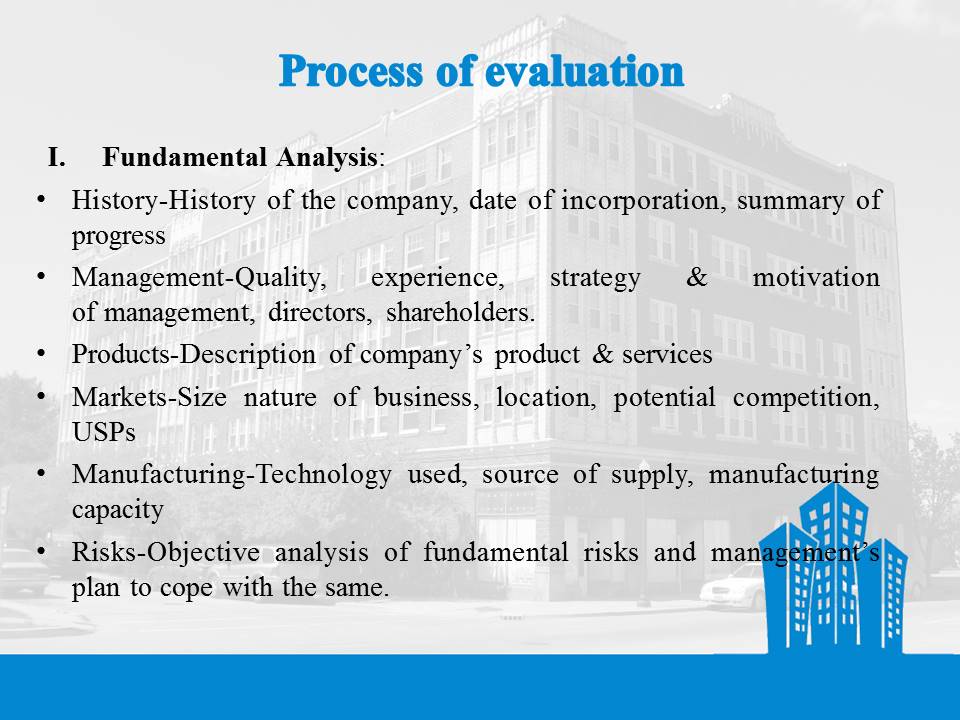 Fundamental Analysis of Venture Capital