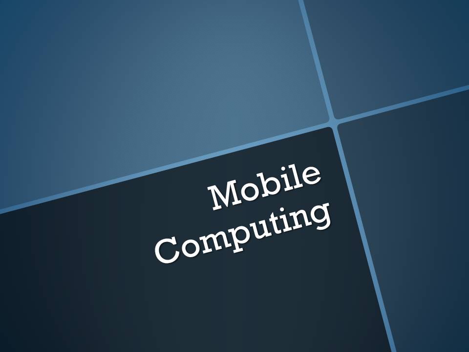 Mobile Computing Project