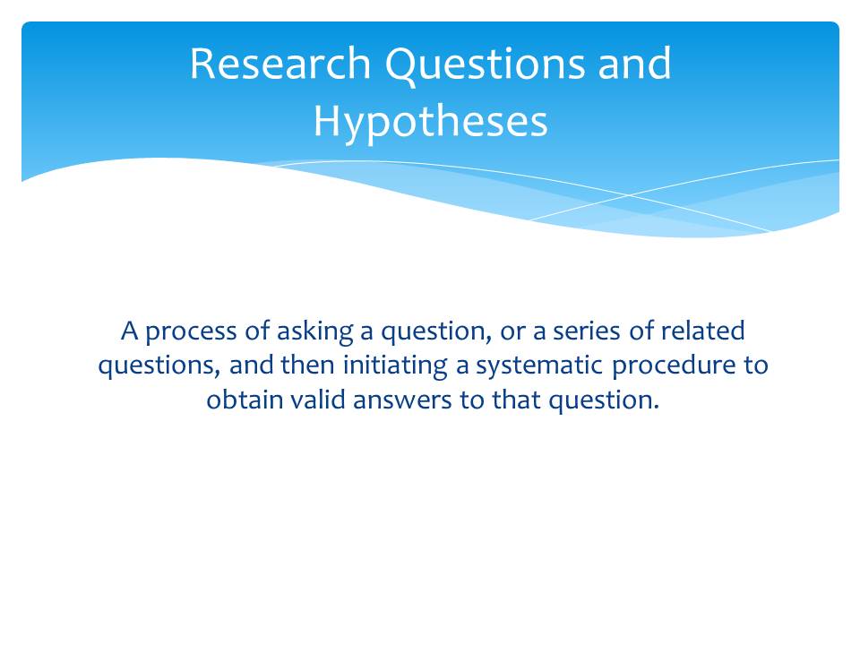 Research Hypotheses