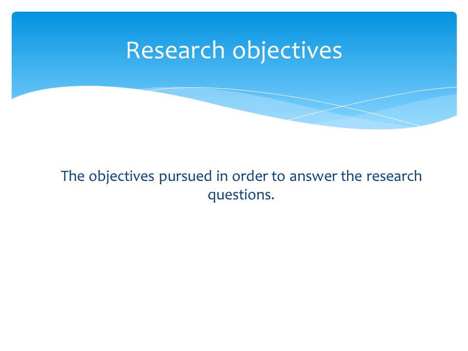 Research Objectives