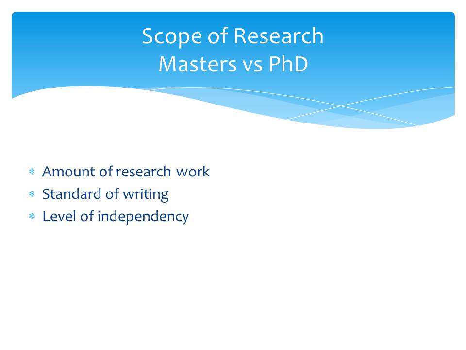 Scope of Research