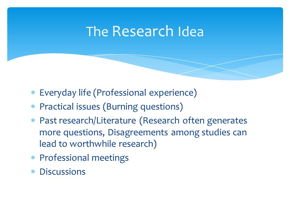 Research Idea