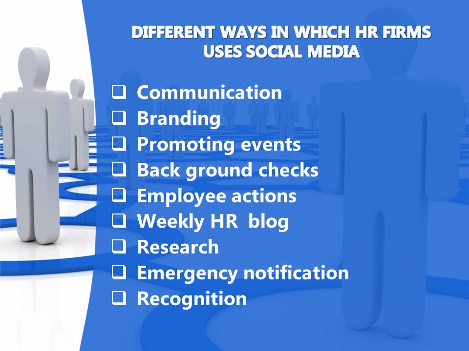 Uses of Social media by HR firms