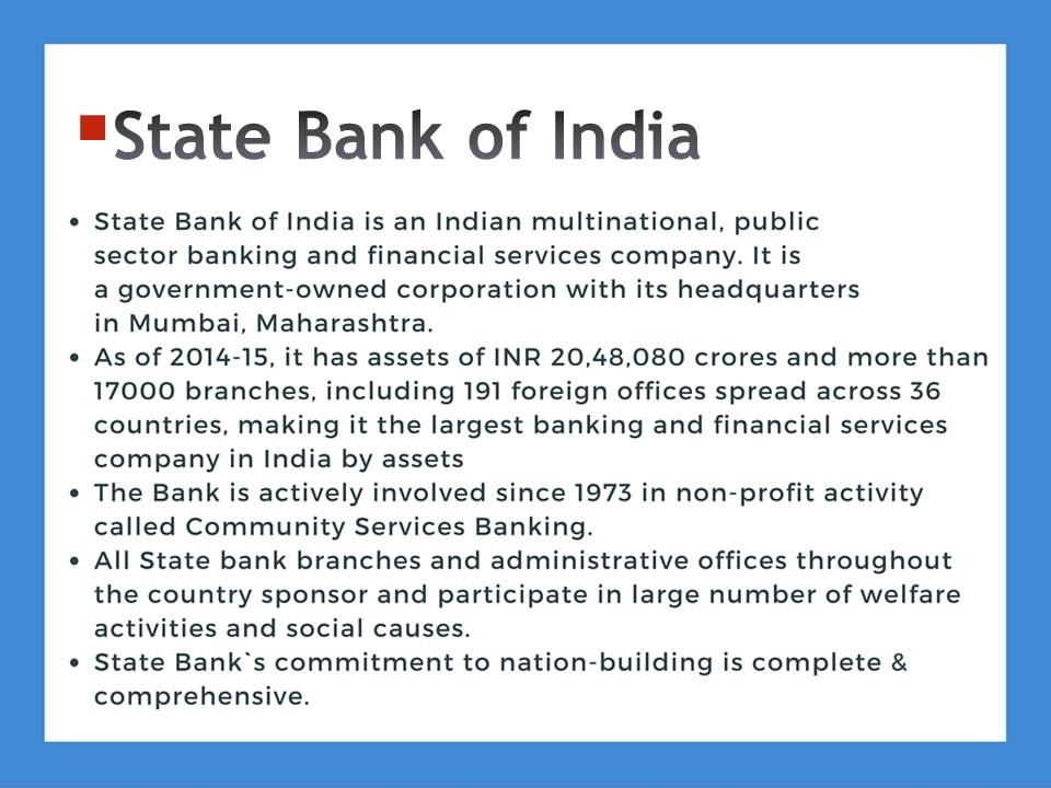 SBI Introduction