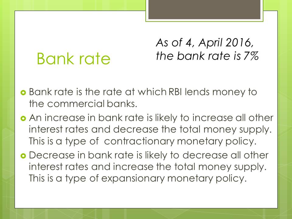 Bank rate