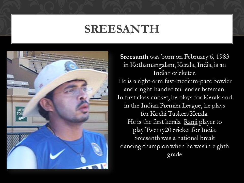 about sreesanth