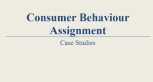 Consumer behaviour solved case study