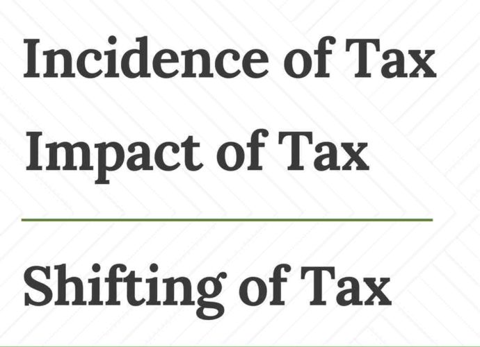 Incidence Impact and Shifting of Tax