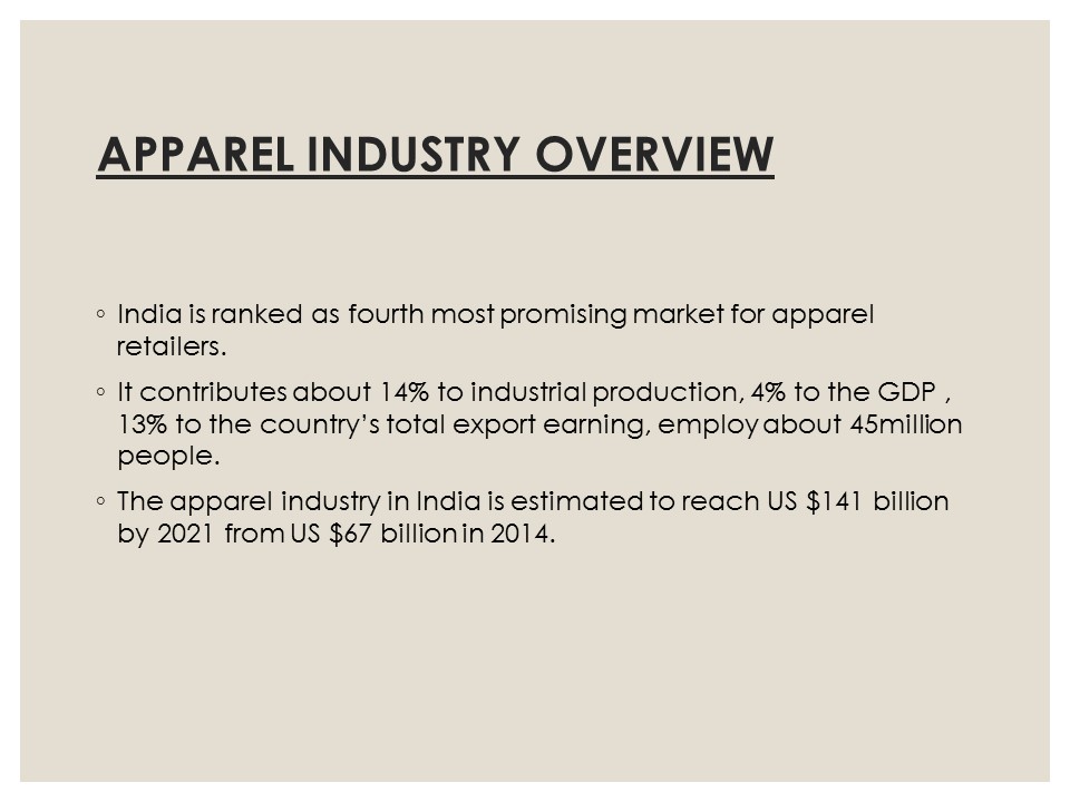 apparel industry overview