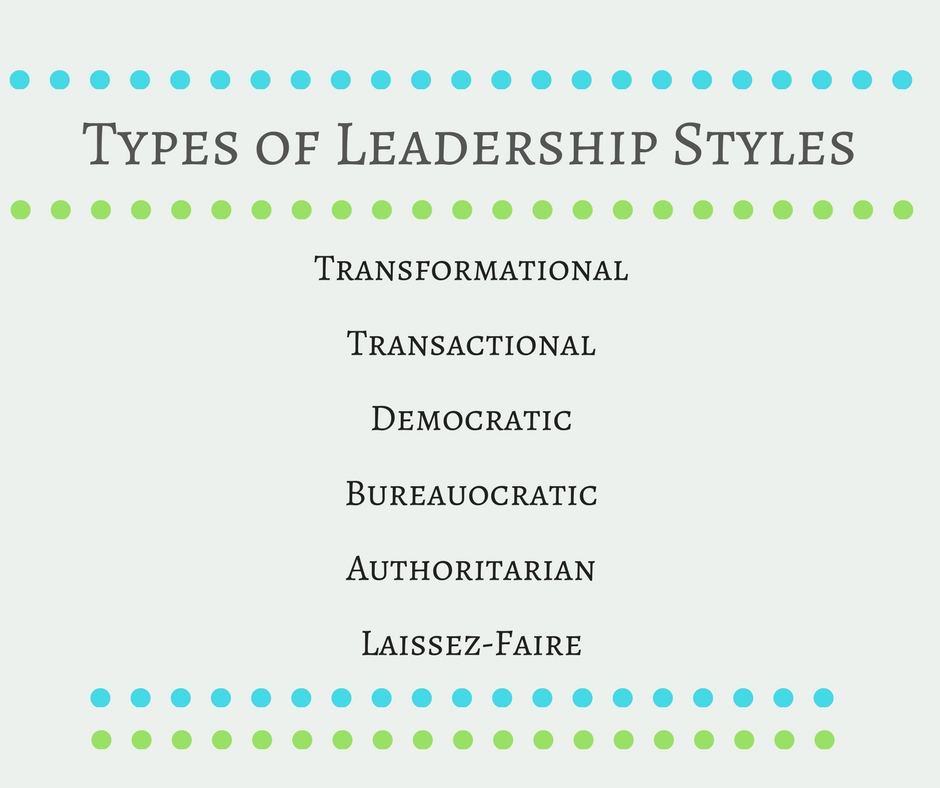 Examples Of Different Leadership Styles