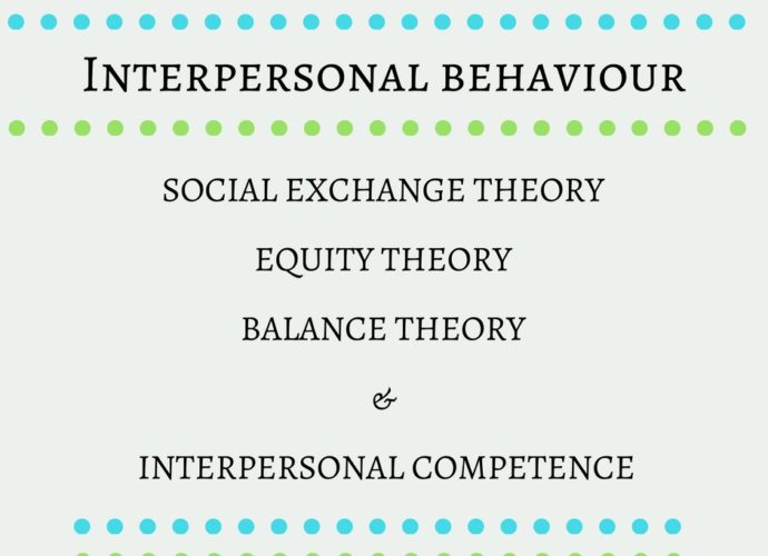 Social Exchange, Equity & Balance Theory, Interpersonal competence